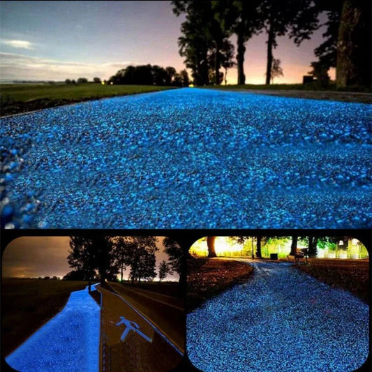 1000pcs Luminous Sand Glow In Dark Stone Pebble Garden Yard Outdoor Path Lawn Decoration Fish Tank Aquarium Home DIY Decor 3 - 5mm - Direct On Sale