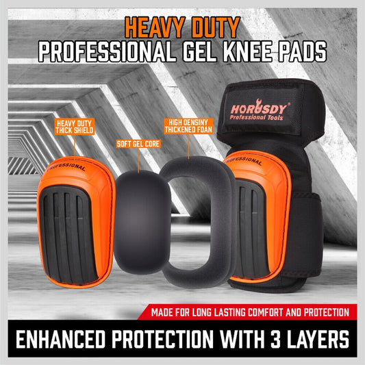 2 - Piece Knee Protection Pads Work Safety Gel Cushion Hi Density Foam Padding - Direct On Sale