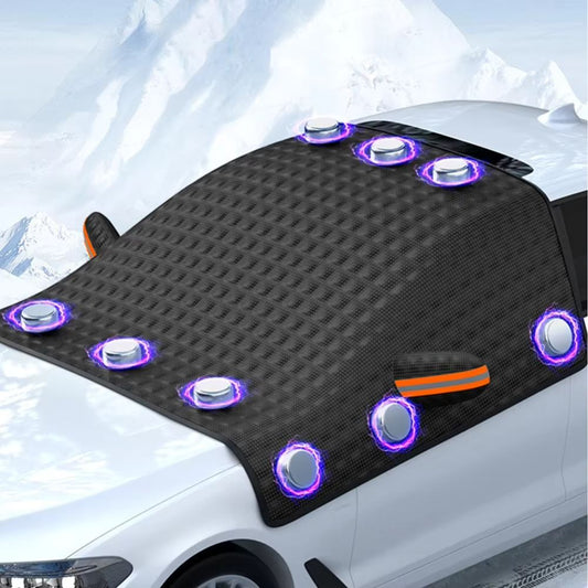 Large Magnetic Snow Cover for Car Windshield