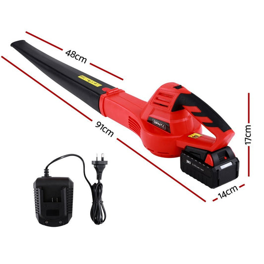 20V Cordless Leaf Blower 12000RPM Powerful Garden Electric Lawn Cleaner - Direct On Sale