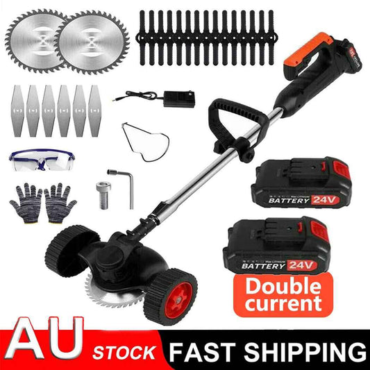 24V Electric Grass String Trimmer 3 - in - 1 Lawn Cutter Brush Mower Whipper Snipper 1300W - Direct On Sale