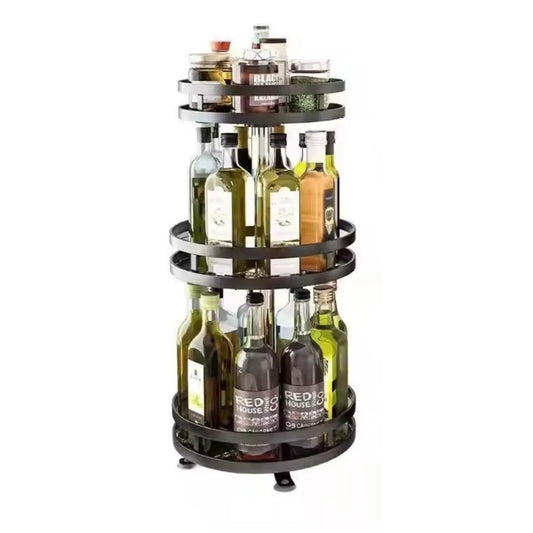 360 Degree Rotating Spice Rack Organizer for Kitchen - Direct On Sale