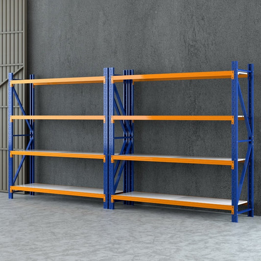 4Mx2M Heavy - Duty Warehouse Storage Rack Set Industrial Shelving - Direct On Sale