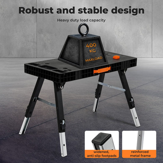 5 - in - 1 Work Table Foldable Workbench 400kg Adjustable Clamping System - Direct On Sale