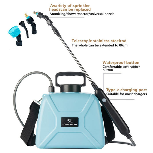 5L Electric Sprayer Rechargeable Battery Backpack Garden Pump Spray. - Direct On Sale