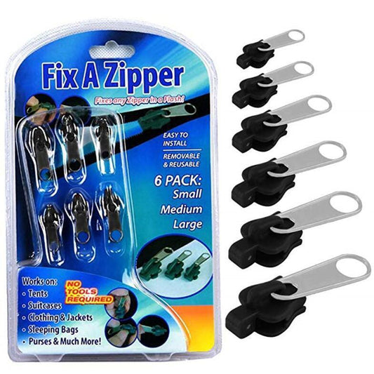6pcs Universal Instant Zippers Repair Kit - 3 Different Size - Direct On Sale
