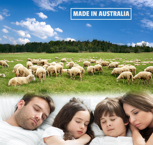 Australian Wool Reversible Underlay Mattress Topper – 550GSM Wool Pile Winter - King, Queen. Double, Single Australian Made