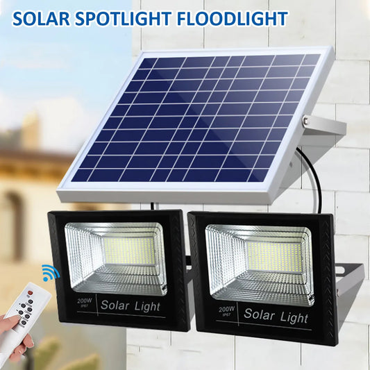 Ultra-Bright Solar LED Outdoor Garden Light with Remote Control, Waterproof Solar Street and Path Lamp