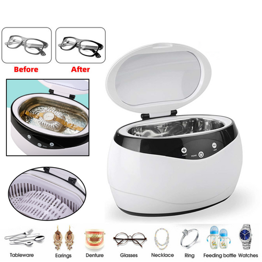 600ML Ultrasonic Cleaner Jewellery Silver Degassing Cleaning Machine Tank