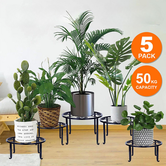 5 Pack Metal Plant Stand for Outdoor Indoor Plants Flower Pots Stand Holder