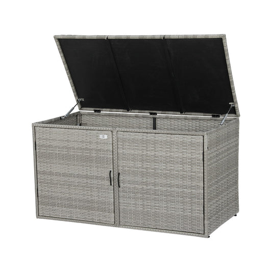 Waterproof Outdoor Storage Cabinet – Durable Wicker Box for Garden Tools, Deck, and Patio