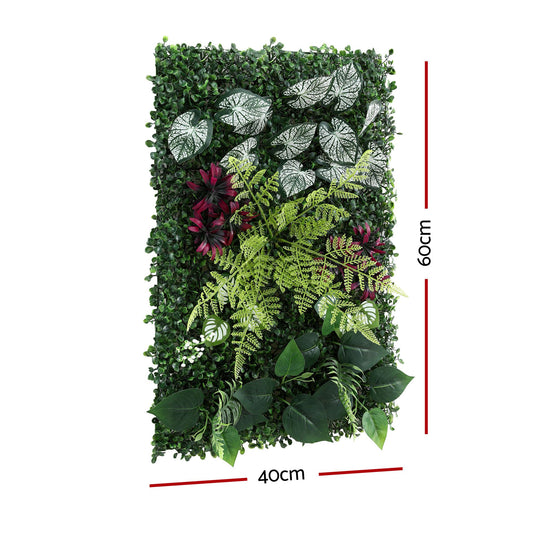 Green artificial hedge panel 40 x 60cm