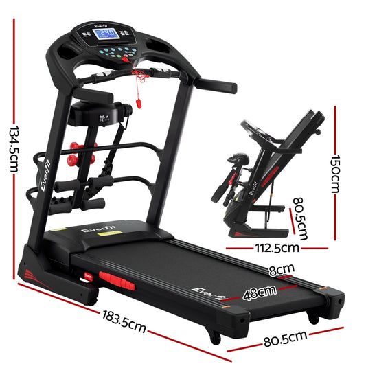 Multifunctional Treadmill with Massager Home Gym Fitness Exercise Machine w/ Massager 480mm