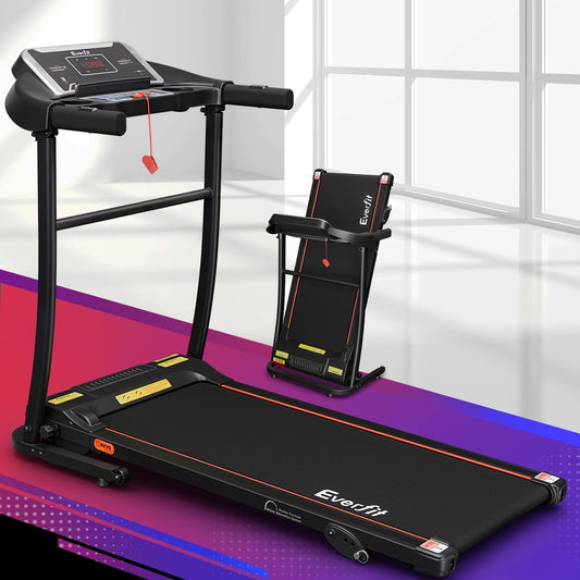 Electric Treadmill with Foldable Design and LCD Display Incline 400mm