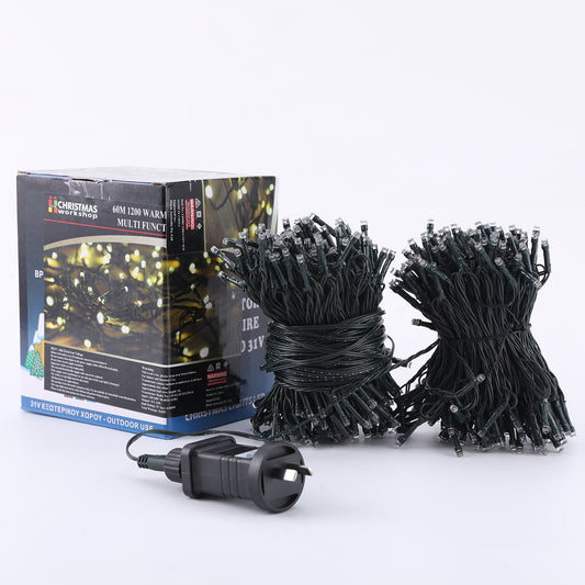 Outdoor Fairy Light 1200 Led Christmas Warm White