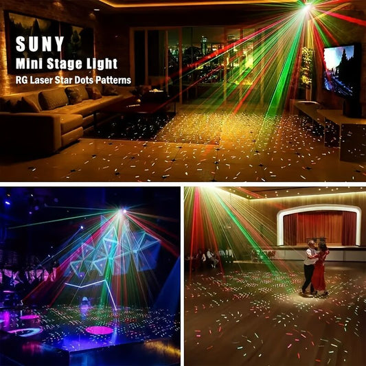 Starlight laser party light - Colorful starry sky projection effect Christmas