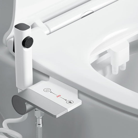 Bidet Toilet Attachment with Handheld Sprayer White