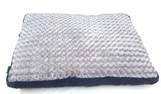 Dog Puppy Pad Bed Kennel Mat Cushion Bed 85 x 60 cm Blue / Grey