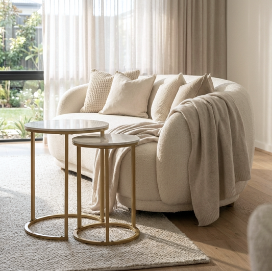 Interior Ave - Deva Gold Nested Side Table Set