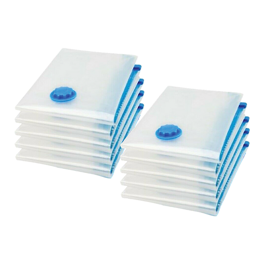 Pack of 10 jumbo vacuum storage bags for space-saving storage