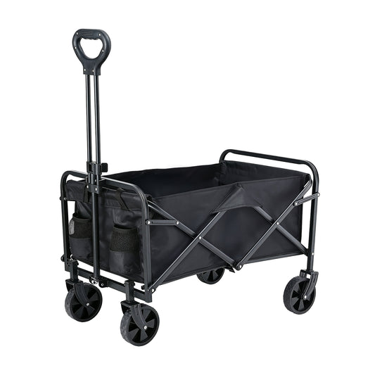 Garden cart carrying potted plants