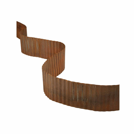 Flexible Metal Garden Border Corrugated Steel Lawn Edging Rust