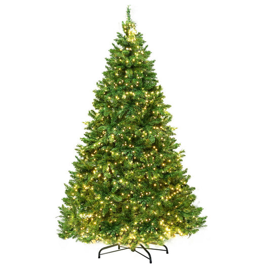 2.1m pre-lit Christmas tree with warm white LEDs
