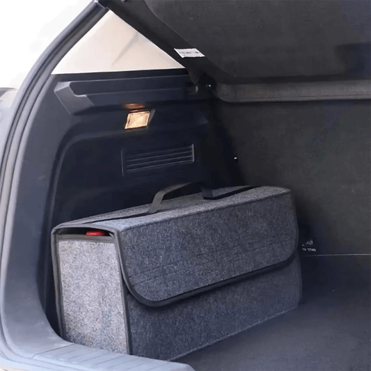 Car Trunk Storage Organiser – Dark Gray, Thickened & Foldable - Direct On Sale