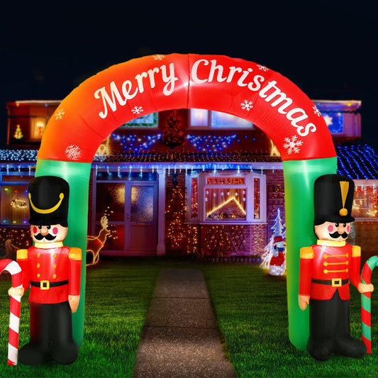Christmas Inflatable Archwary Nutcracker 3M Illuminated Decorations - Direct On Sale