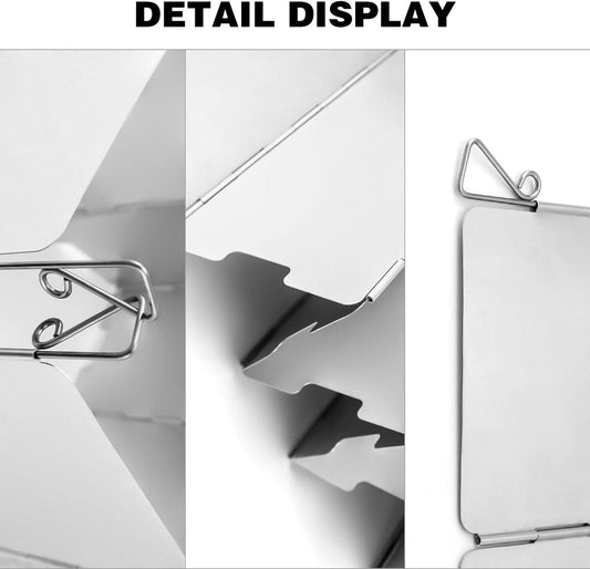 Collapsible Camp Stove Windshield 10 - Panel Aluminium Wind Deflector - Direct On Sale