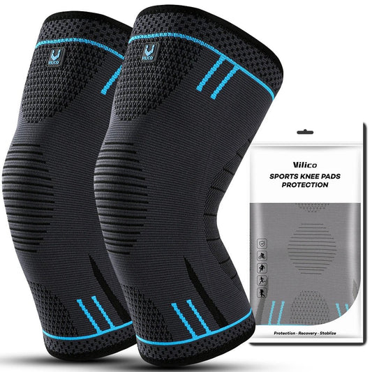 Compression Knee Support Sleeve Elastic Breathable Knee Pads Brace Springs Gym Sports Protector Basketball Volleyball Run - Direct On Sale