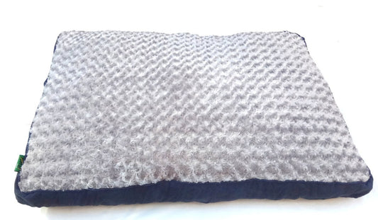Dog Puppy Pad Bed Kennel Mat Cushion Bed 85 x 60 cm Blue / Grey - Direct On Sale