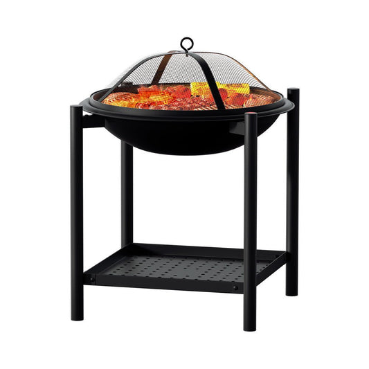 Fire Pit BBQ Grill 2 - in - 1 Outdoor - Direct On Sale
