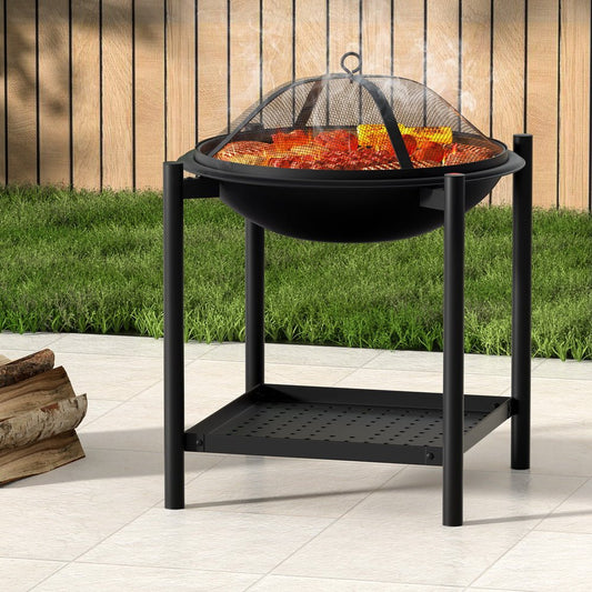 Fire Pit BBQ Grill 2 - in - 1 Outdoor - Direct On Sale