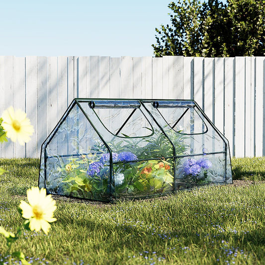 Greenhouse Flower Garden Shed Frame Tunnel Green House 180x90x90cm - Direct On Sale