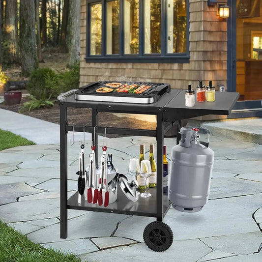 Outdoor Multi - Purpose Folding Worktable with Wheels - Direct On Sale