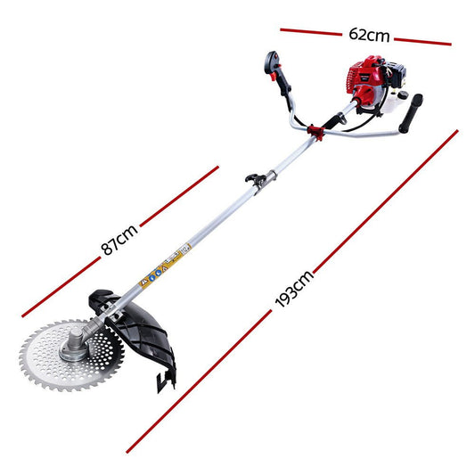 Pole Chainsaw 5 in 1 Petrol Circular Saw Hedge Trimmer Cutter Whipper Snipper - Direct On Sale