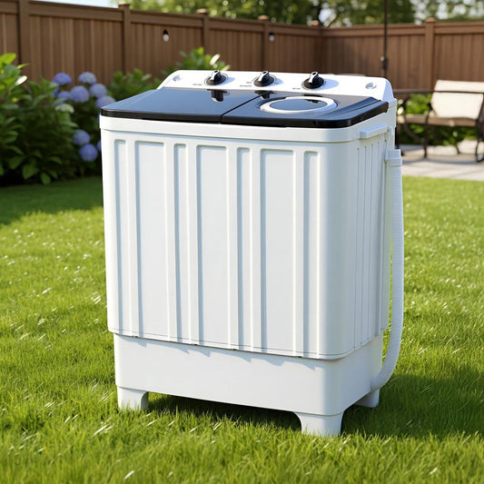 Portable Twin Tub Washing Machine – 7kg Wash, 4kg Spin, Compact and Powerful - Direct On Sale