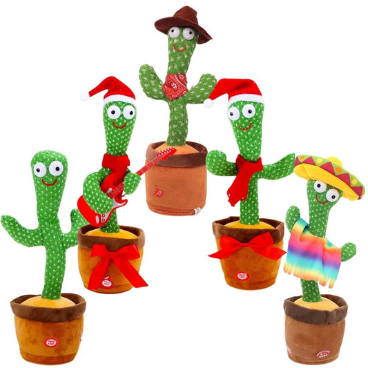 Rechargeable Dancer Cactus Glowing Dancing Electronic Plush Toy - Direct On Sale
