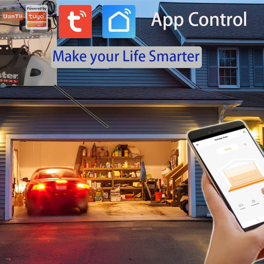 Smart Garage Door Opener WiFi Garage Door Controller APP and Voice Control - Direct On Sale