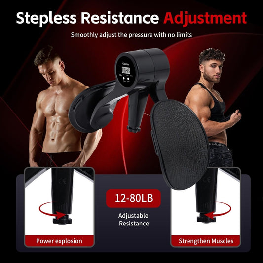 Smart Thigh Fitness Trainer with LED Display – Adjustable Resistance 12–80lb - Direct On Sale