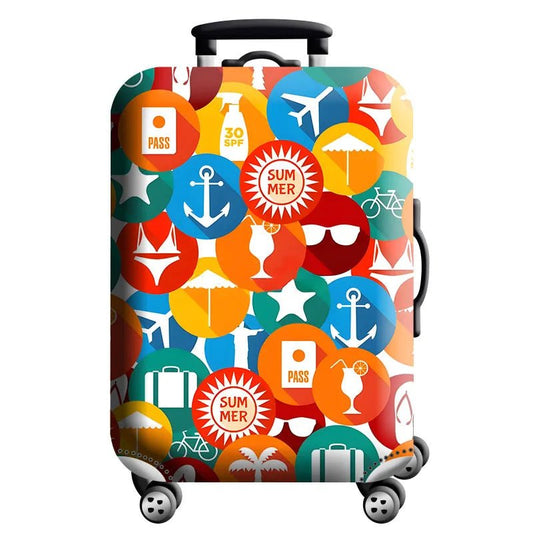 Stretch Luggage Cover – Travel Suitcase Protector with Zipper & Buckle | 26 Pattern Designs | S–XL Sizes - Direct On Sale
