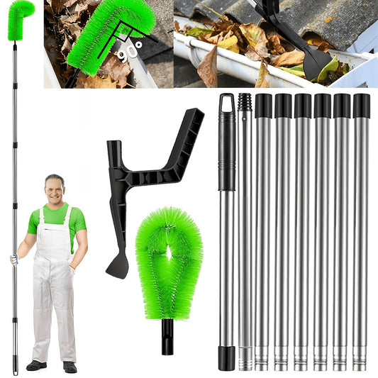 2-in-1 telescopic gutter cleaning tool