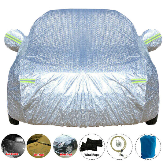 Premium 6-Layer Waterproof Car Cover – Heavy-Duty Protection Against UV, Dust & Hail – Universal Fit in 5 Sizes