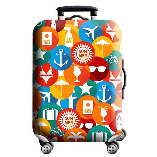 Stretch Luggage Cover – Travel Suitcase Protector with Zipper & Buckle | 26 Pattern Designs | S–XL Sizes