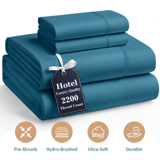 Deep-pocket fitted sheet on a mattress