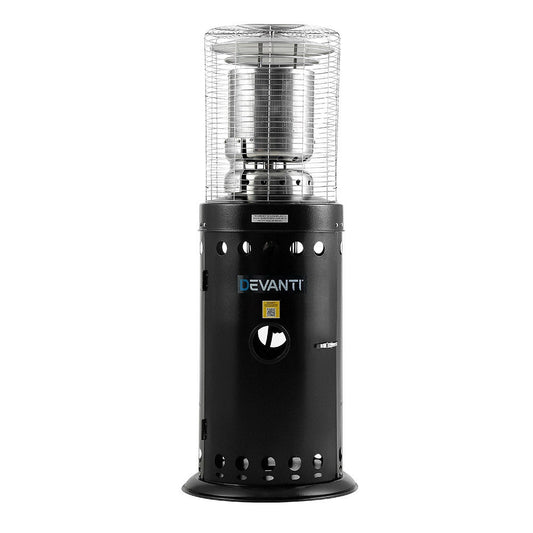10KW Gas Patio Outdoor Heater Propane Butane LPG Steel Black - Direct On Sale