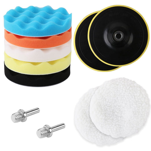 11Pc 6" Buffing Waxing Polishing Pads Kit Sponge Pad Set For Car Polisher Drill - Direct On Sale