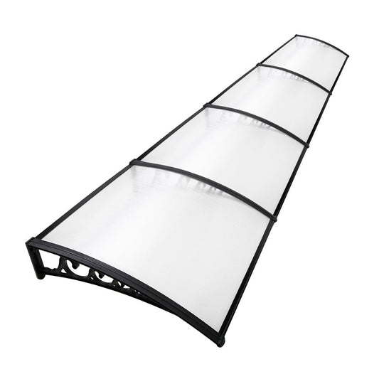 1m x 4m Window Door Awning Door Canopy Patio UV Sun Shield Transparent DIY - Direct On Sale