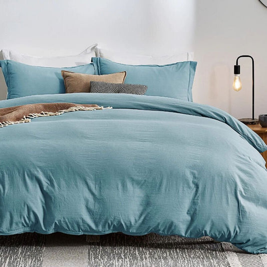 2000TC Quilt Cover Set Egyptian Cotton Soft Duvet Cover Set Single Double Queen King - Direct On Sale